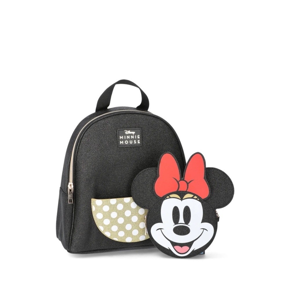 DISNEY'S MINNIE MOUSE Women's Graphic Mini Backpack Bag - black